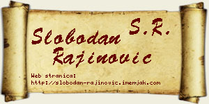 Slobodan Rajinović vizit kartica